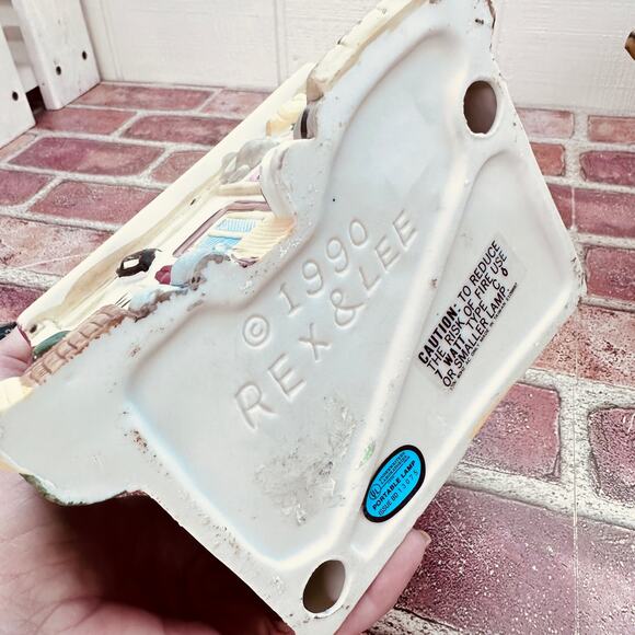 Dickens Rex & Lee‎ Christmas Village Brown Sons Store Produce Apple Barrel 1990 - Picture 8 of 11